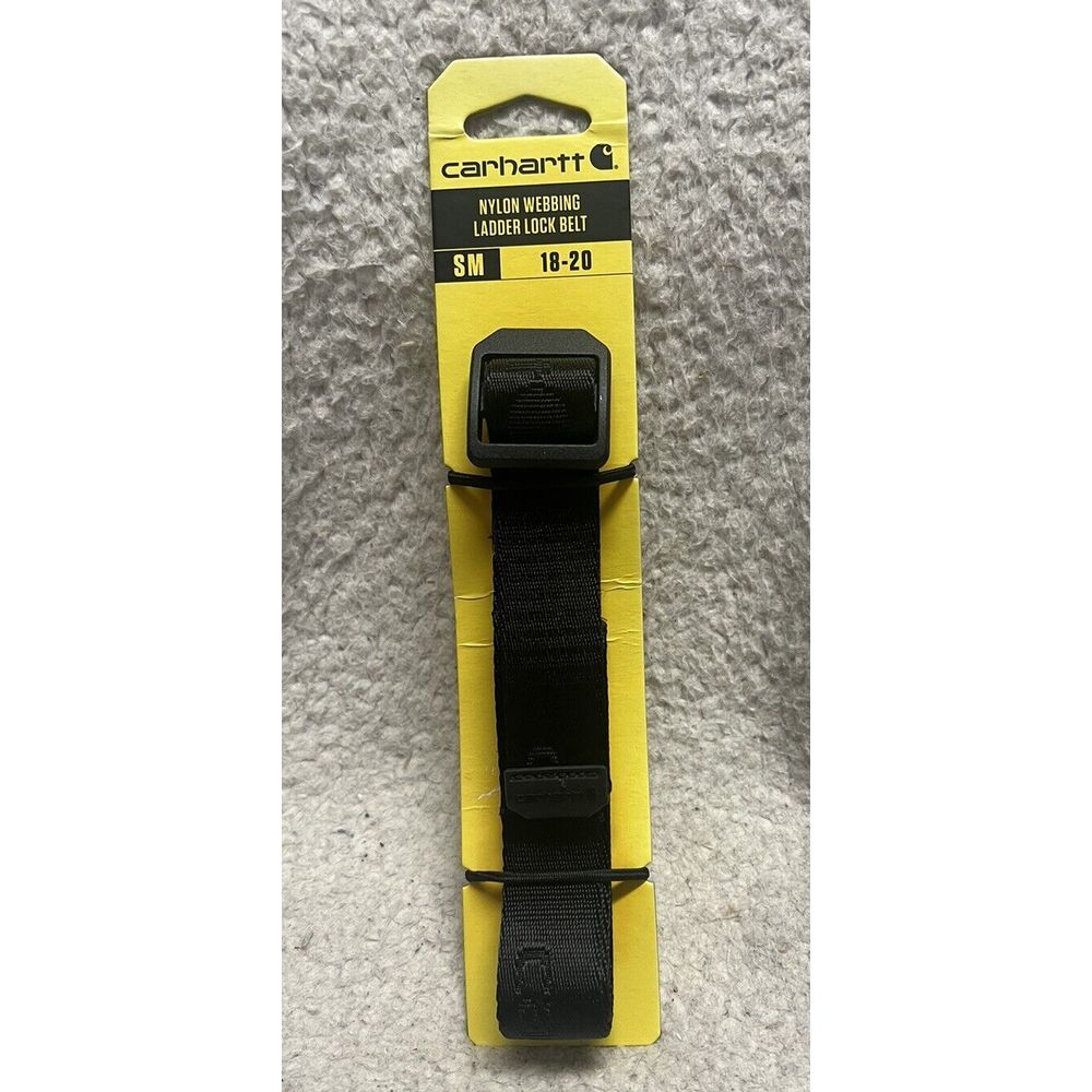 Carhartt Nylon Webbing Ladder Lock Belt WB5661-K ‎ Size Small 18 - 20 New Boys